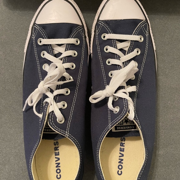 Mens Ox Navy Converse Shoes - Picture 4 of 6